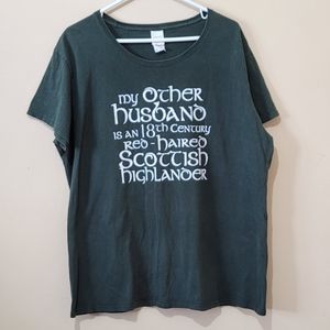 Outlander Green Cotton Tshirt